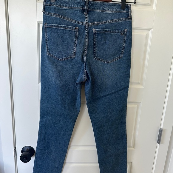 Sam Edelman High Rise Skinny Crop Blue Ankle Jeans - Picture 2 of 6